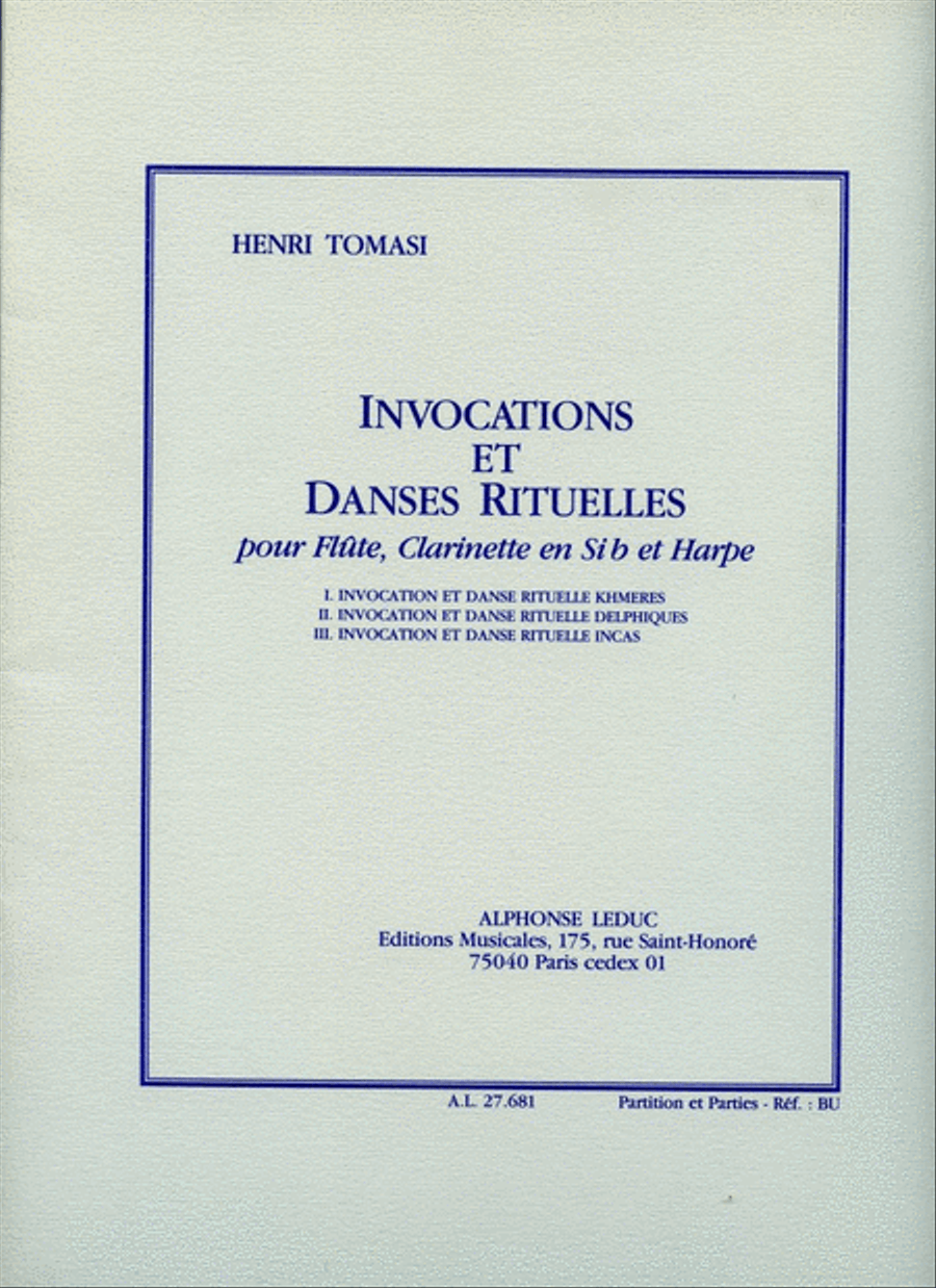Invocations Et Danses Rituelles (trio - Mixed) School and Community scores gallery preview page 1