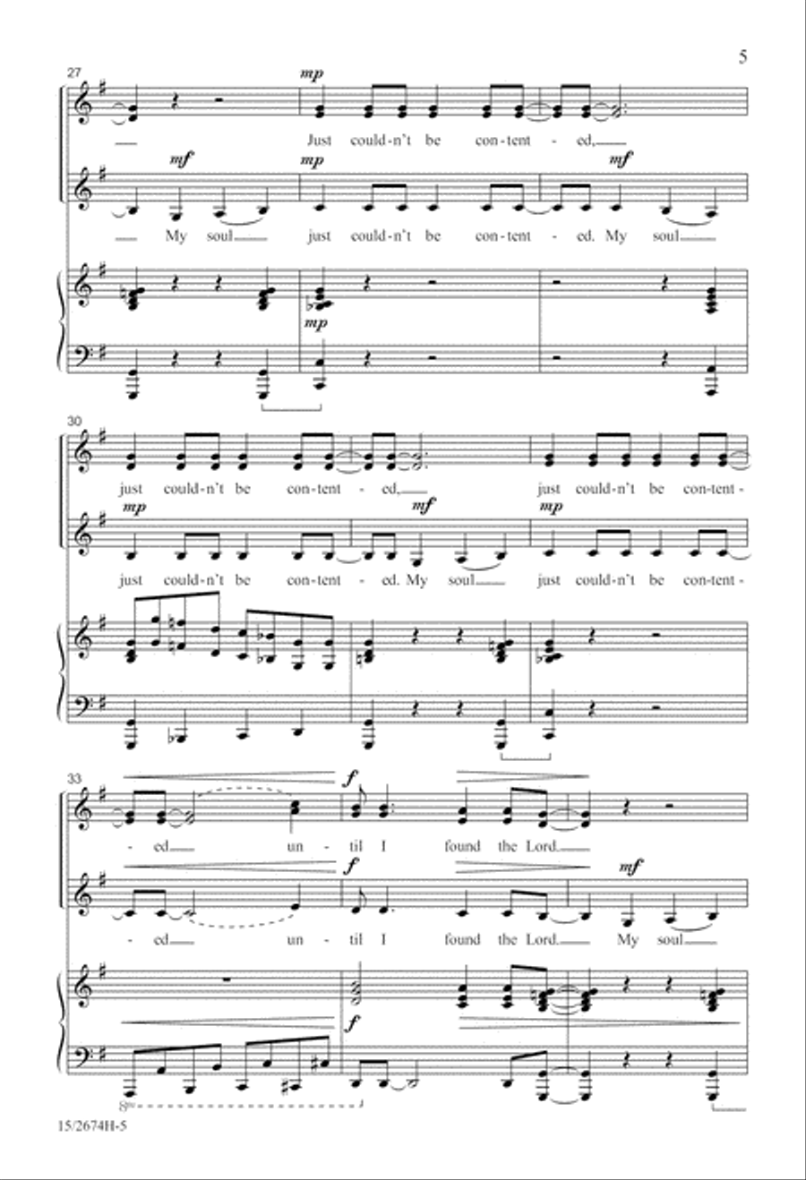 Until I Found the Lord Until I Found the Lord SSA scores gallery preview page 5