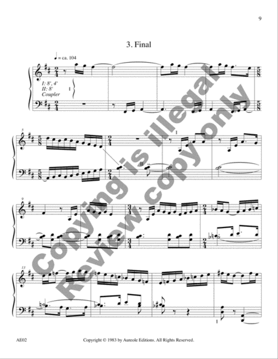 Triptych for Harpsichord Triptych for Harpsichord Harpsichord scores gallery preview page 7