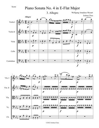 Piano Sonata No. 4 in E-Flat Major, Movement 3