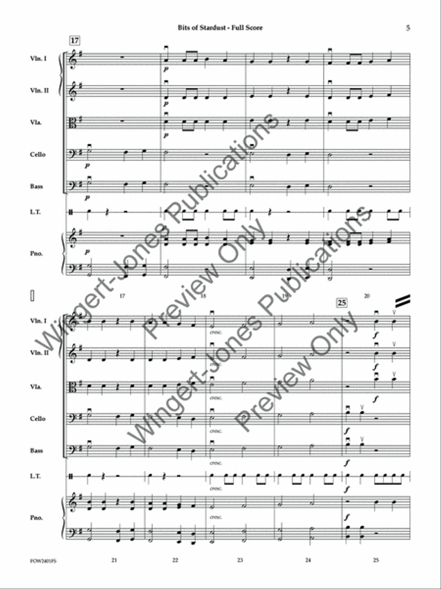 Bits of Stardust (Score) String Orchestra scores gallery preview page 6