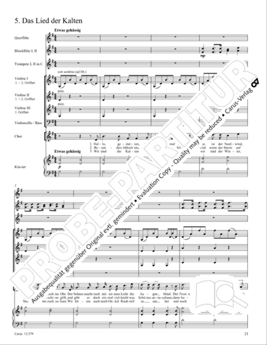 Der Garten des Riesen Children's Choir scores gallery preview page 26