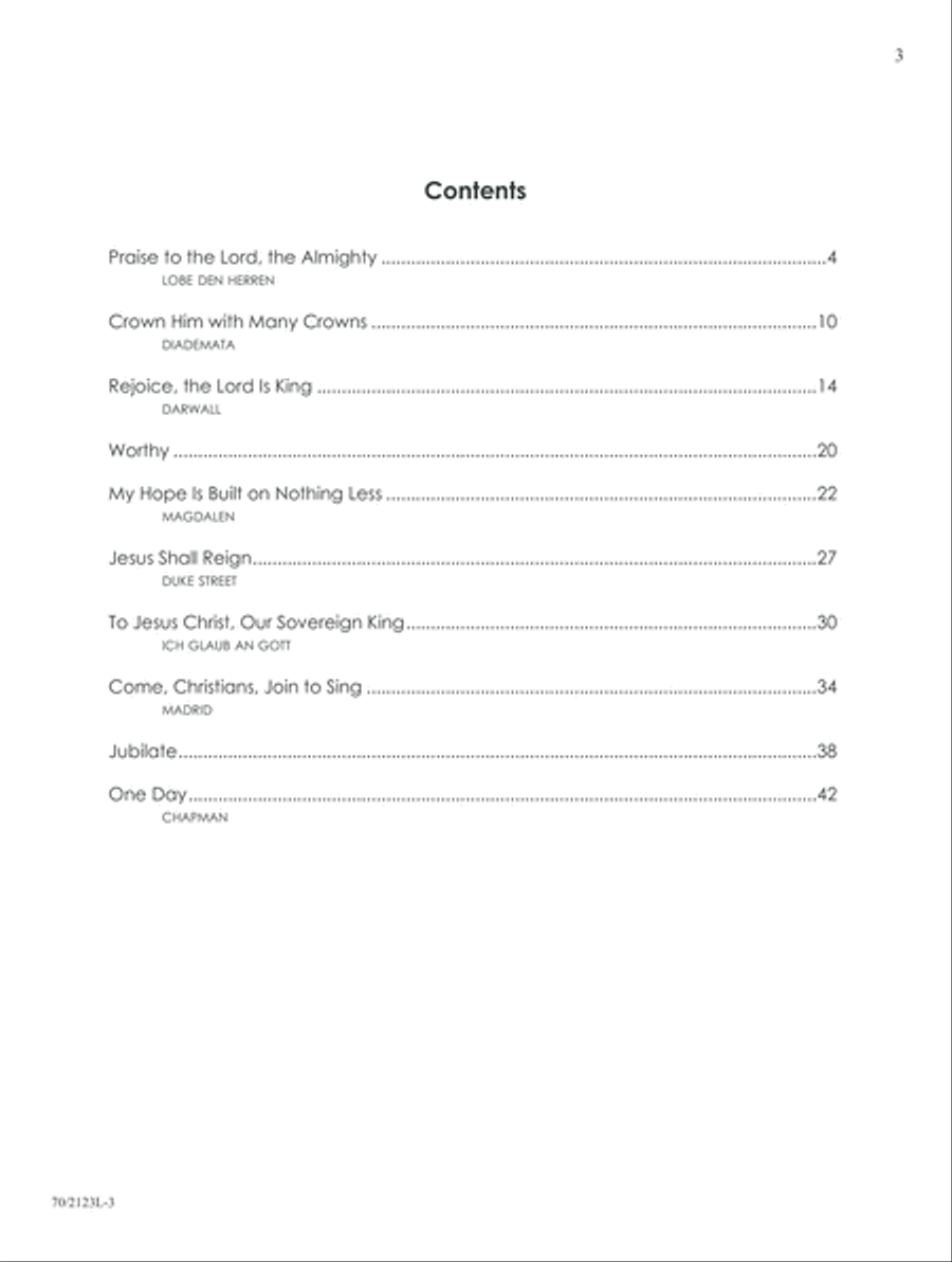 Our Sovereign King Piano Solo scores gallery preview page 3