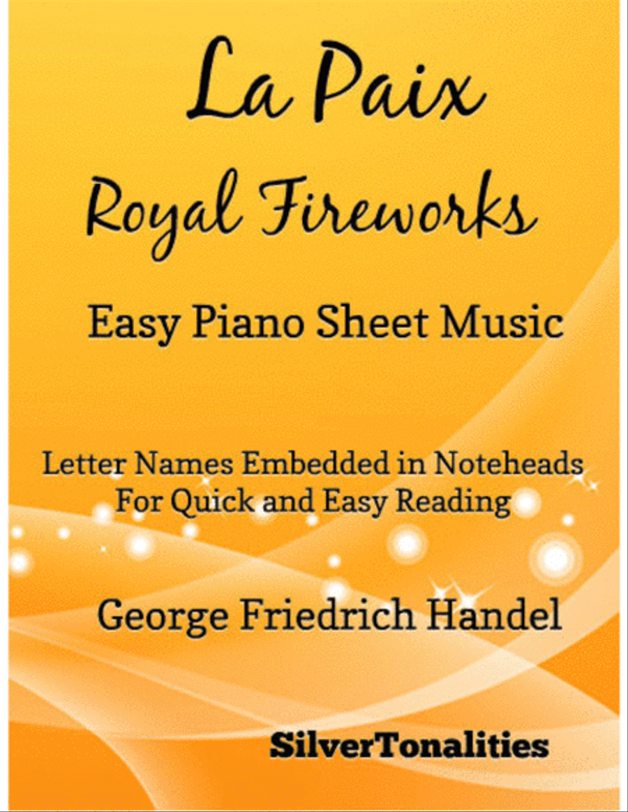 La Paix Royal Fireworks Easy Piano Sheet Music Easy Piano scores gallery preview page 1