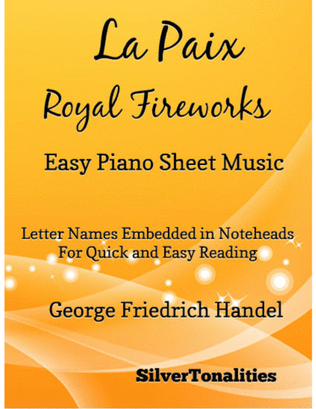La Paix Royal Fireworks Easy Piano Sheet Music