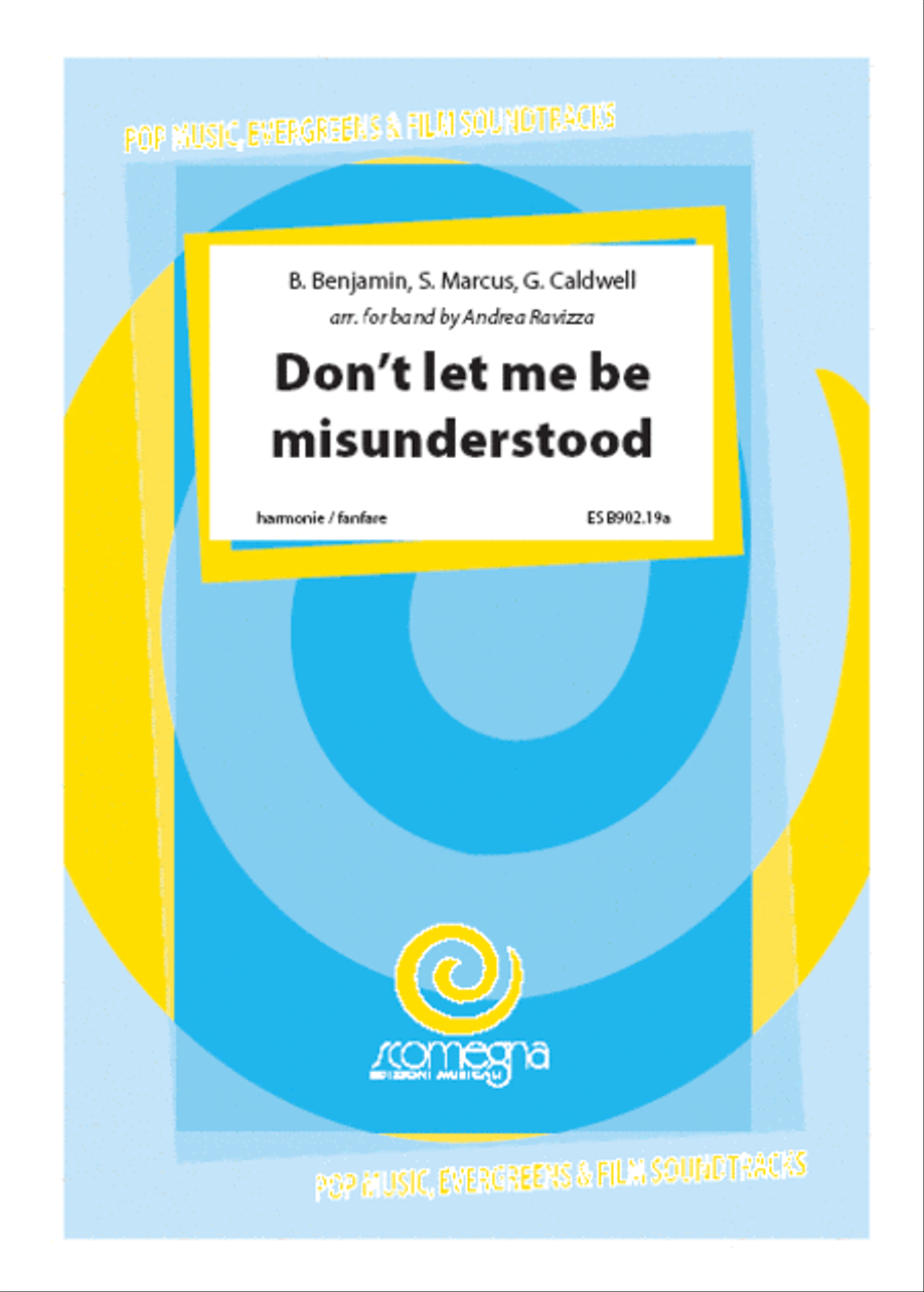 Don't Let Me Be Misunderstood Concert Band scores gallery preview page 1