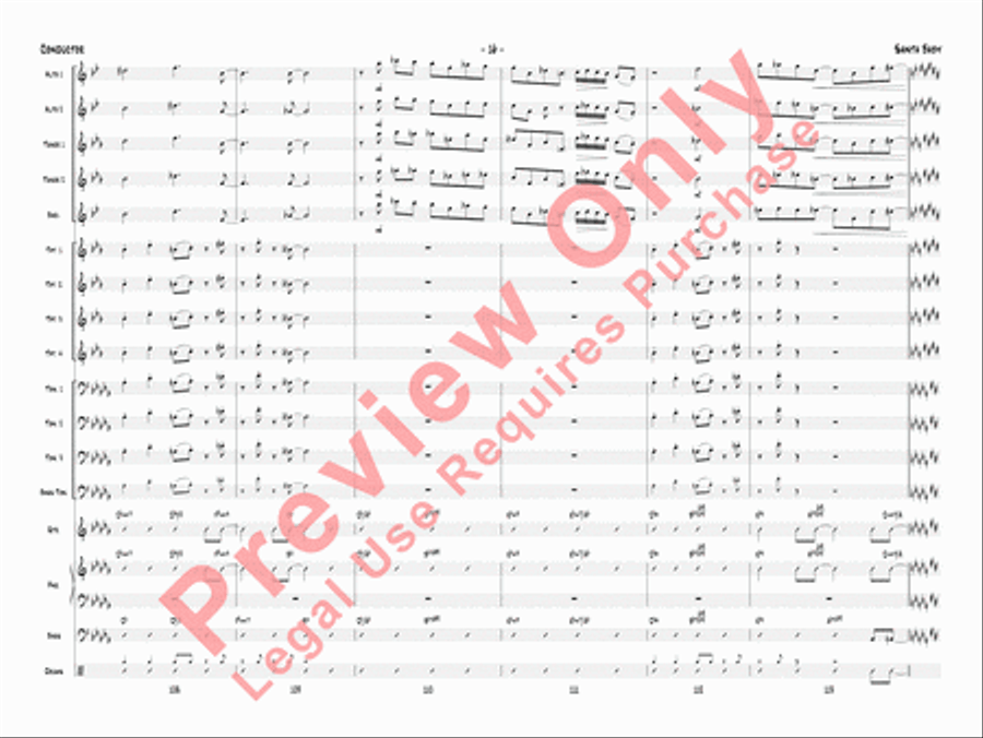 Santa Baby Jazz Ensemble scores gallery preview page 19