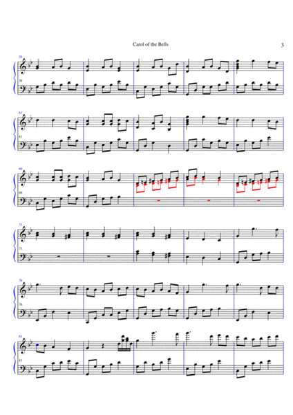 Carol of the Bells - Solo Piano image number null