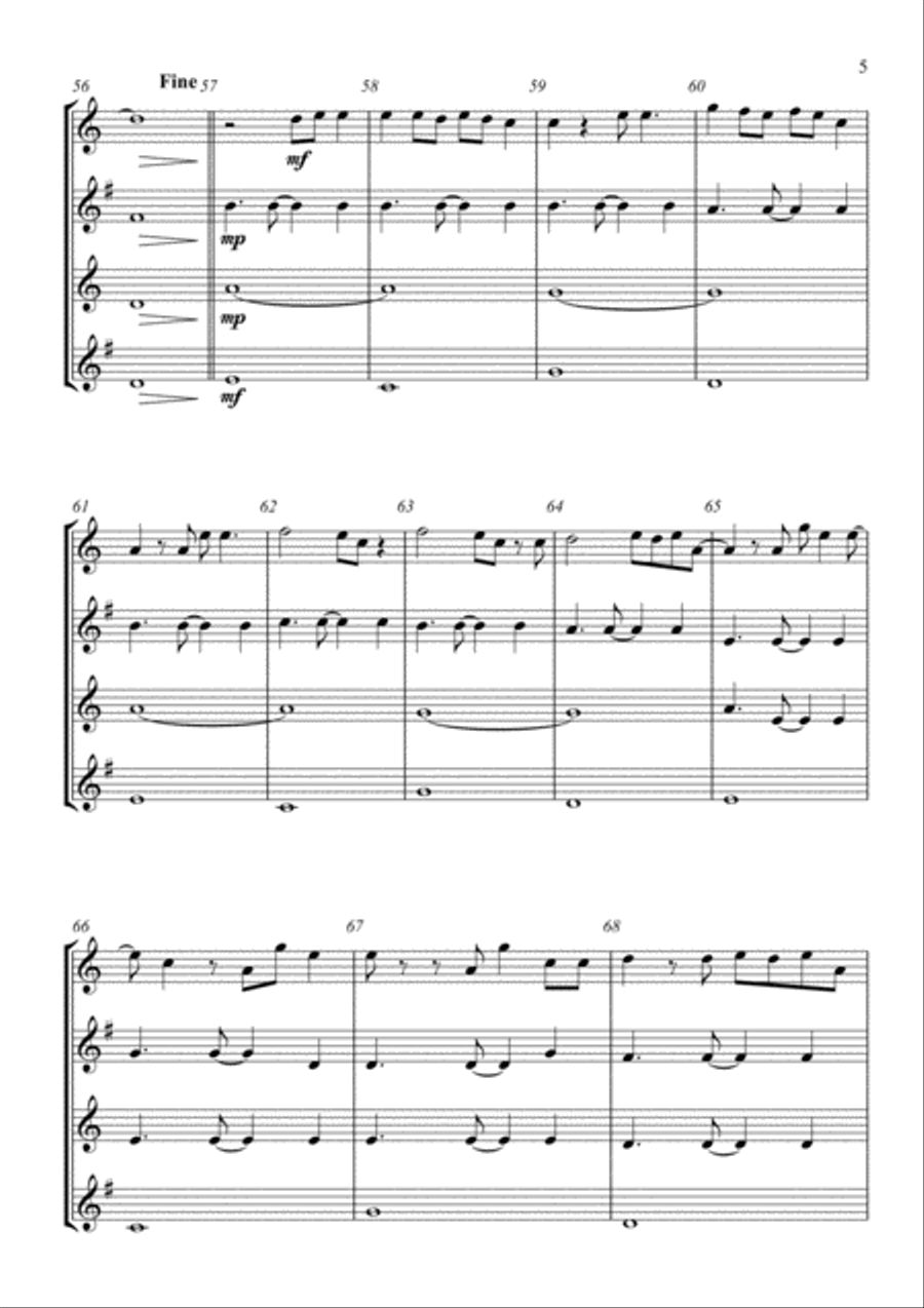 All Of Me Woodwind Quartet scores gallery preview page 5