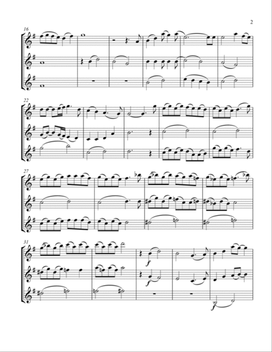 Somewhere Out There Clarinet Trio scores gallery preview page 3