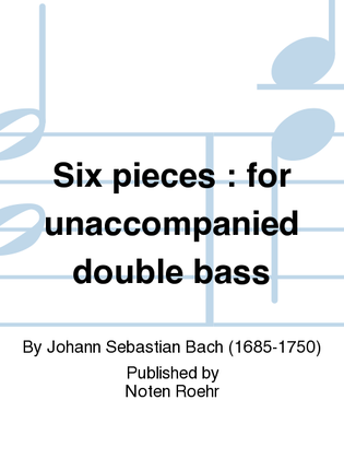 Book cover for Six pieces