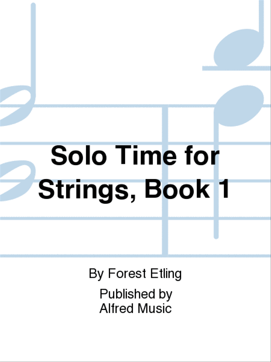 Solo Time for Strings, Book 1 Chamber Orchestra scores gallery preview page 1