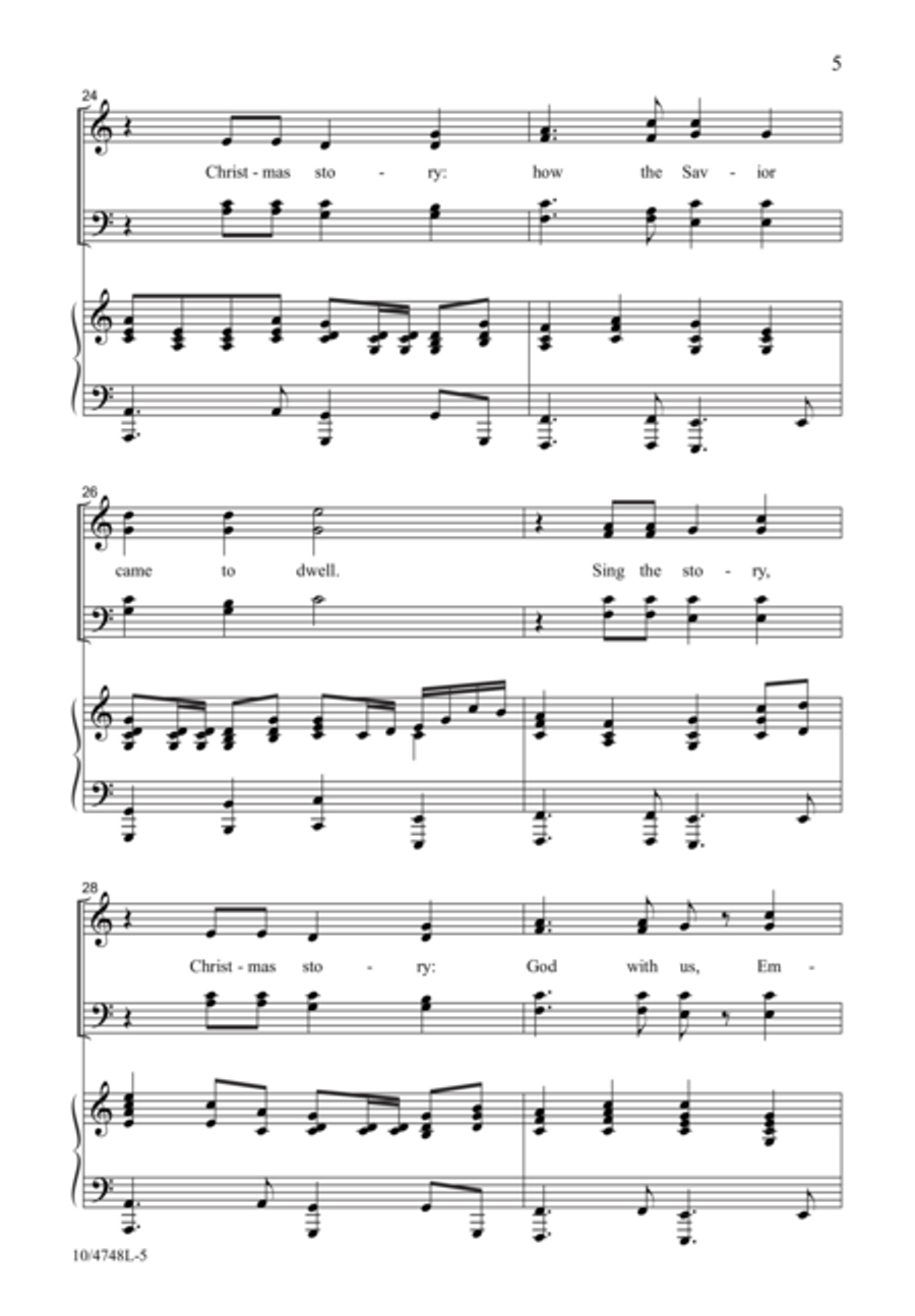 Sing Again the Christmas Story 4-Part scores gallery preview page 5