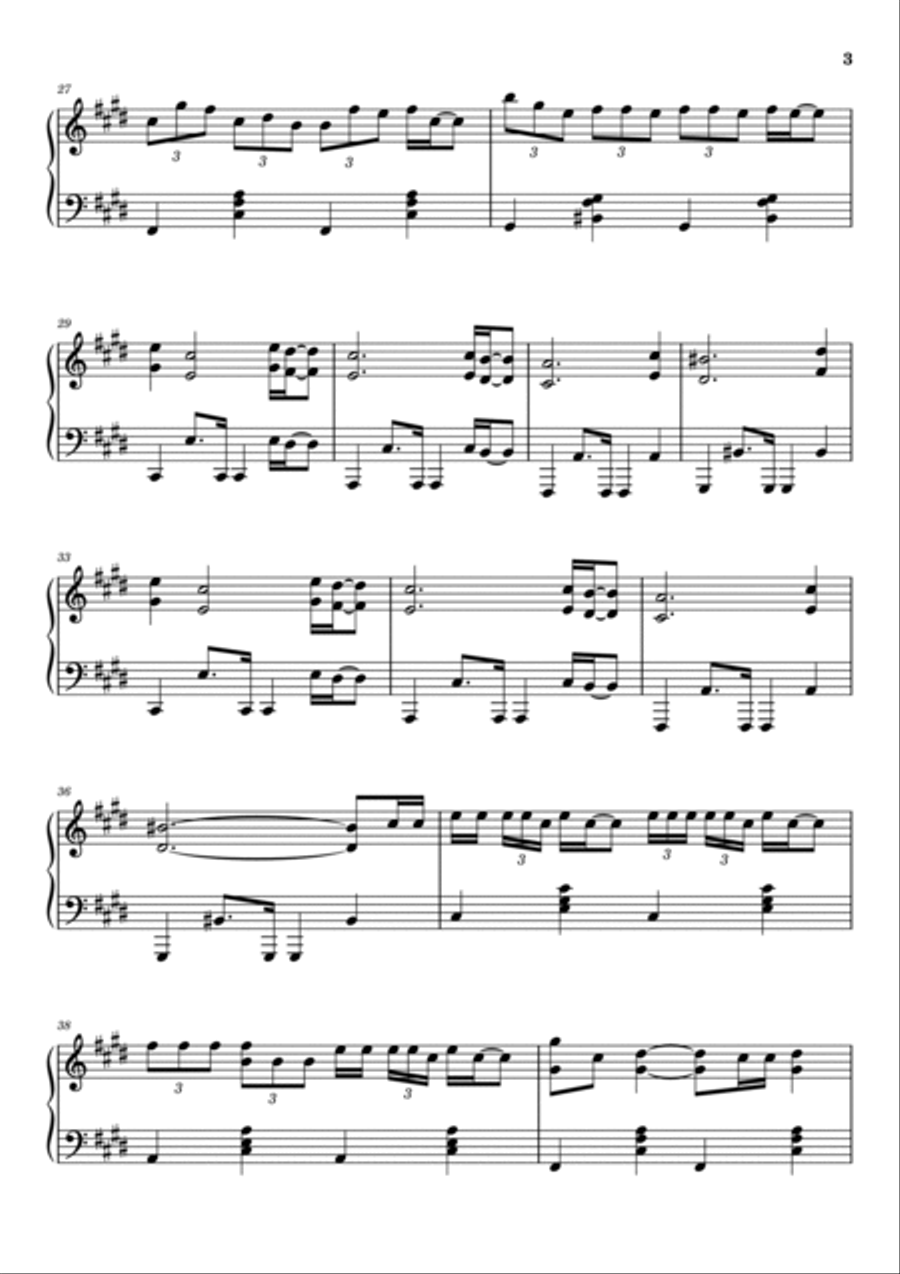 7 Rings Piano Solo scores gallery preview page 3