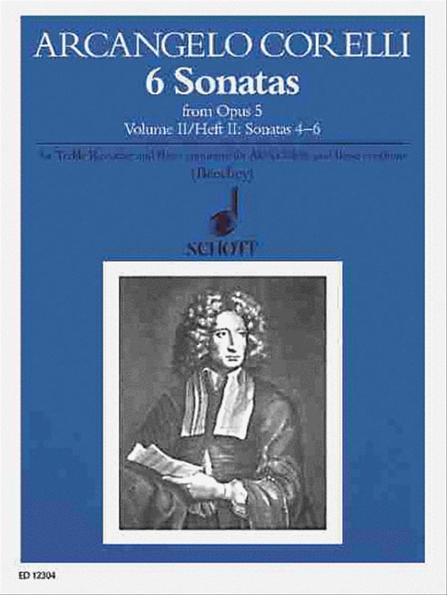 6 Sonatas from Op. 5 - Volume 2 Recorder scores gallery preview page 1