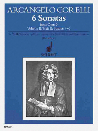 Book cover for 6 Sonatas from Op. 5 - Volume 2