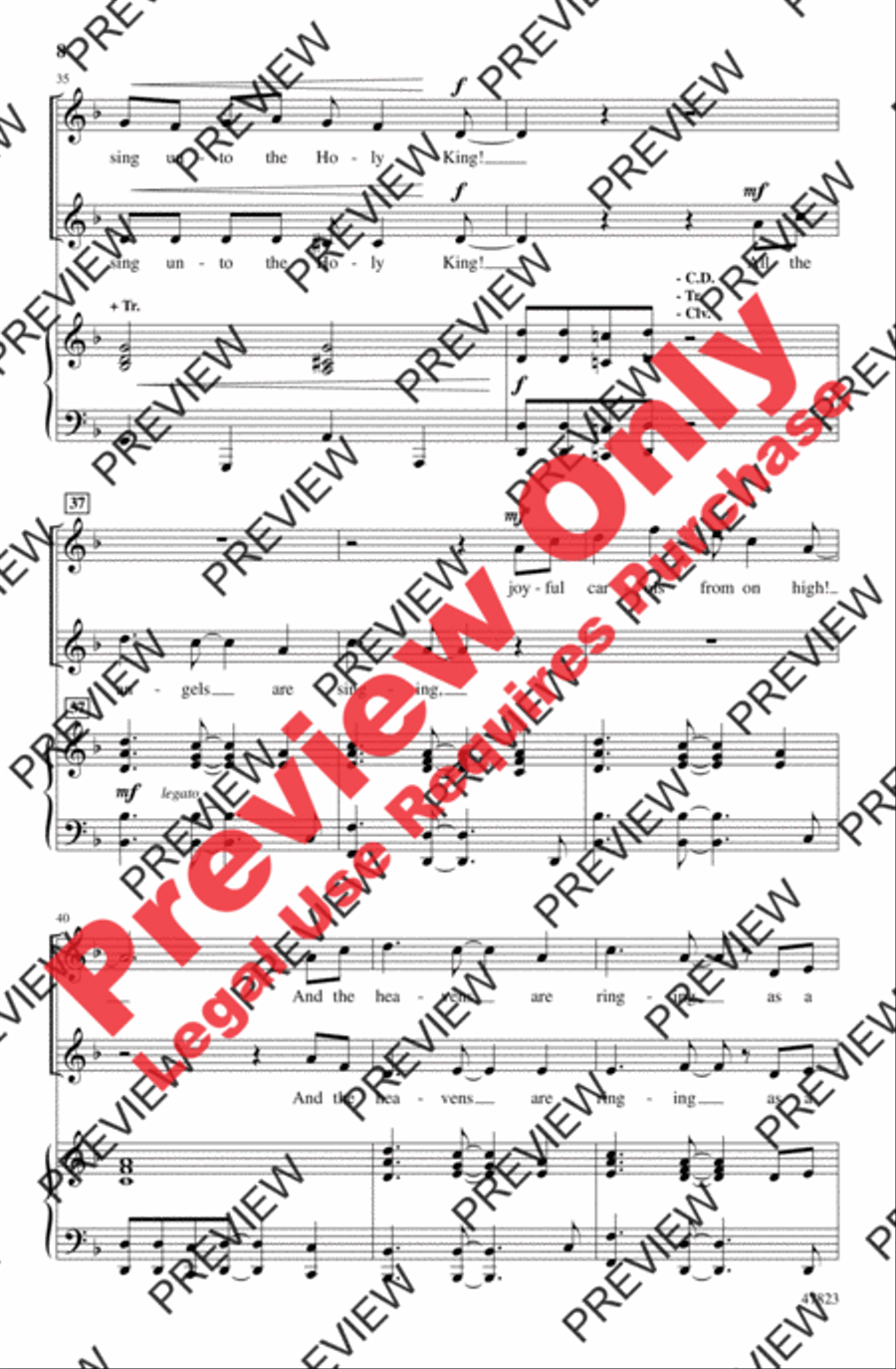 Calypso Cradle Carol Calypso Cradle Carol 2-Part scores gallery preview page 8