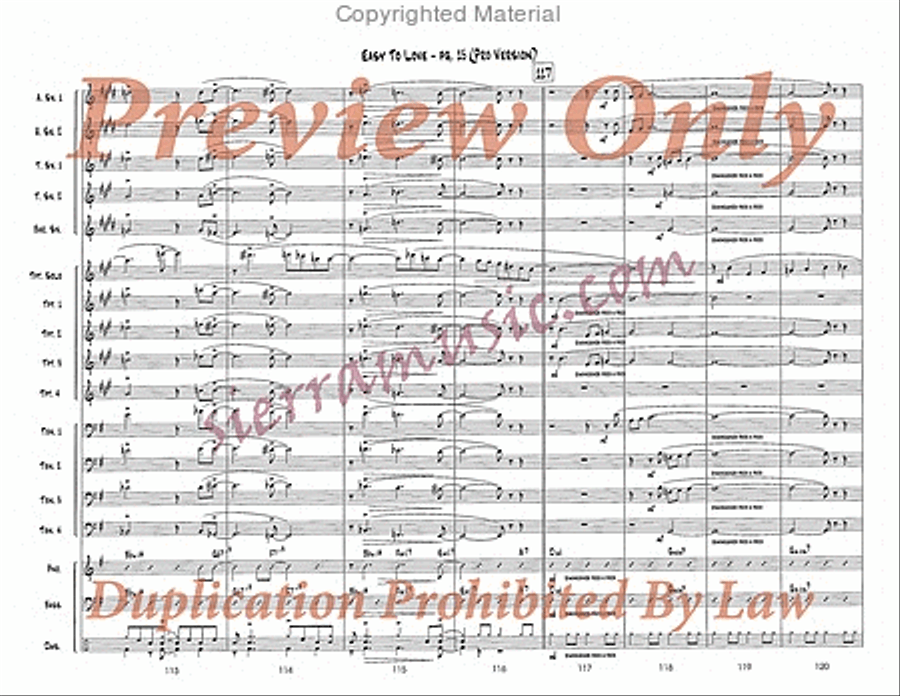 Easy To Love (Pro) Easy To Love (Pro) Big Band scores gallery preview page 16