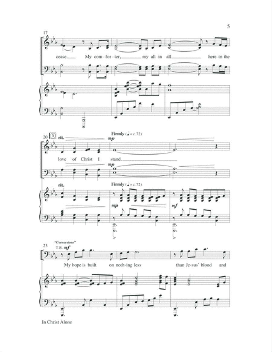 Hope in the Shadows-Score-Digital Download 4-Part scores gallery preview page 9
