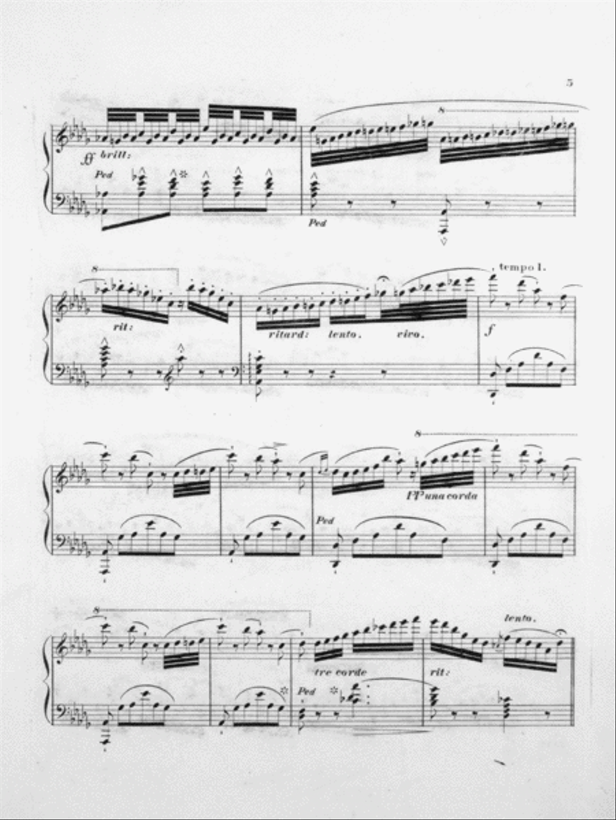 L'Heure de L'Angelus (The Angel Hour). Fantaisie Pastorale Pur Piano Piano Solo scores gallery preview page 5