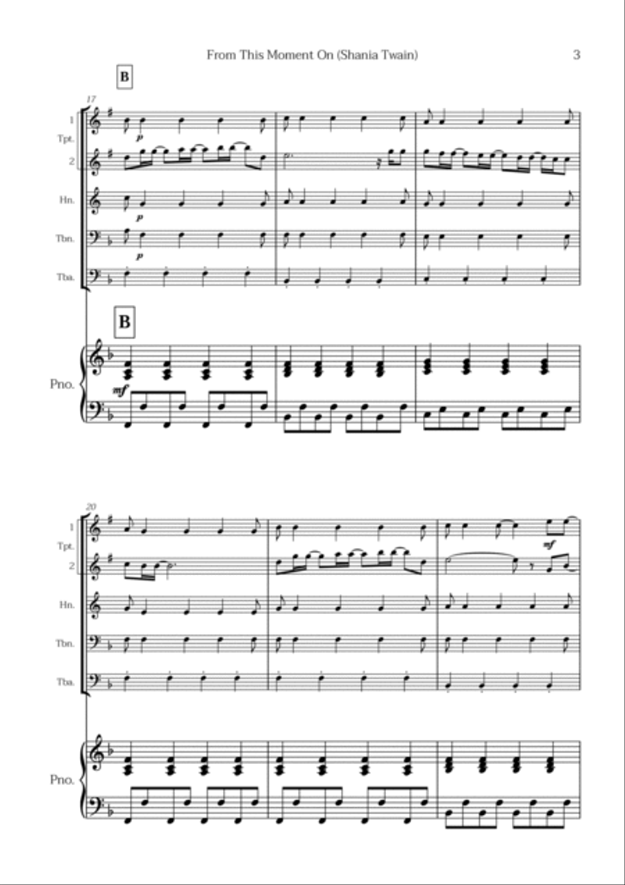 From This Moment On Trombone scores gallery preview page 3