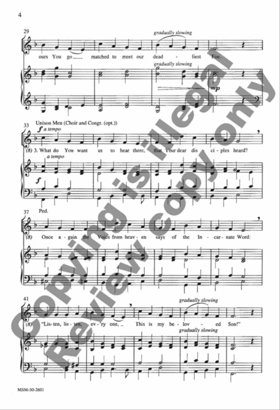 Jesus, Take Us to the Mountain 4-Part scores gallery preview page 5