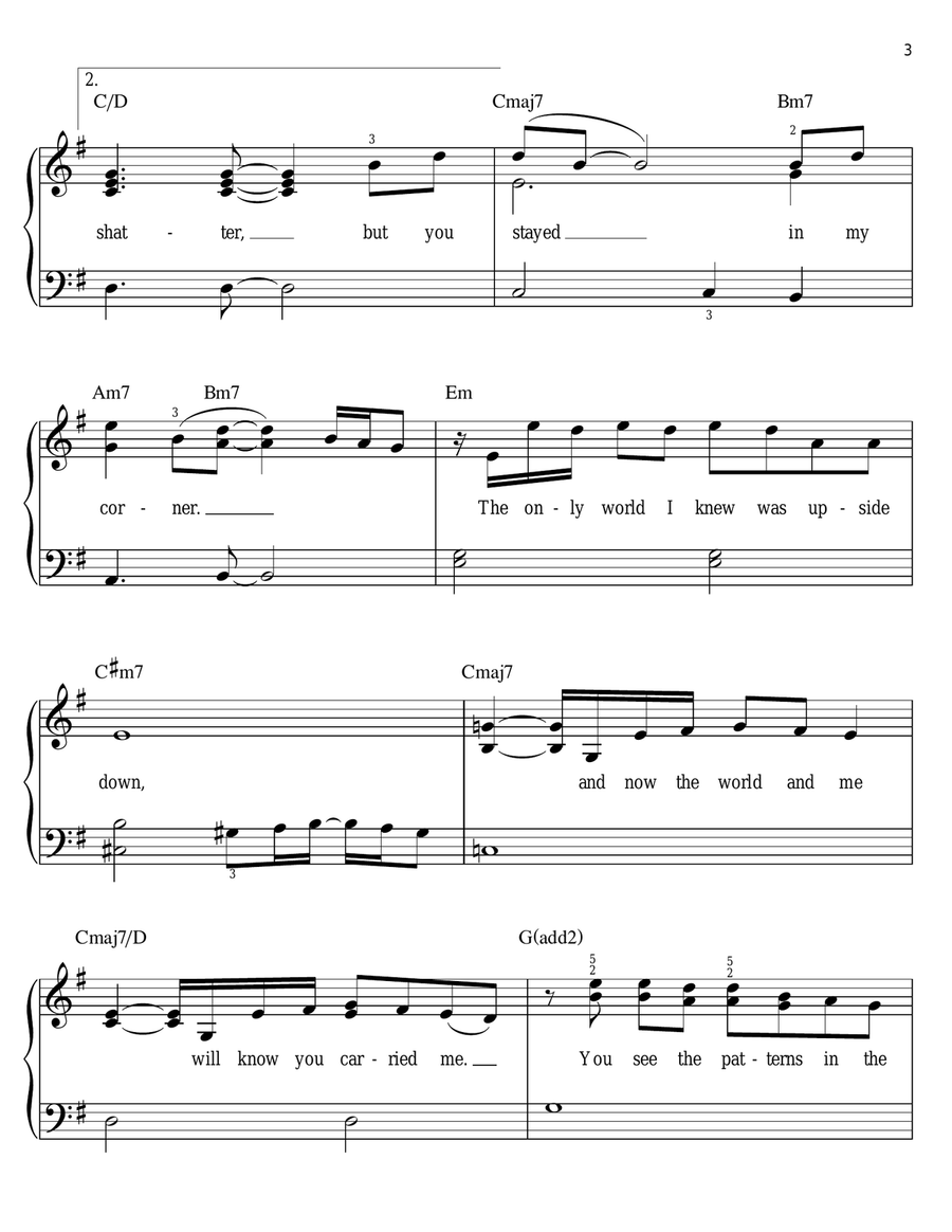 My Funny Friend And Me (from The Emperor's New Groove) Easy Piano scores gallery preview page 3
