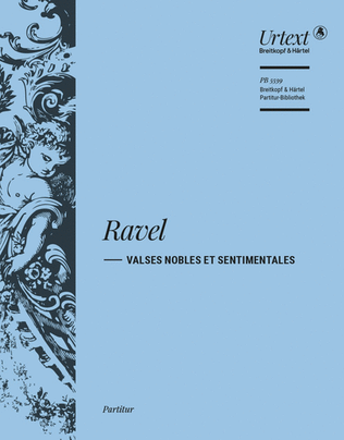 Book cover for Valses nobles et sentimentales