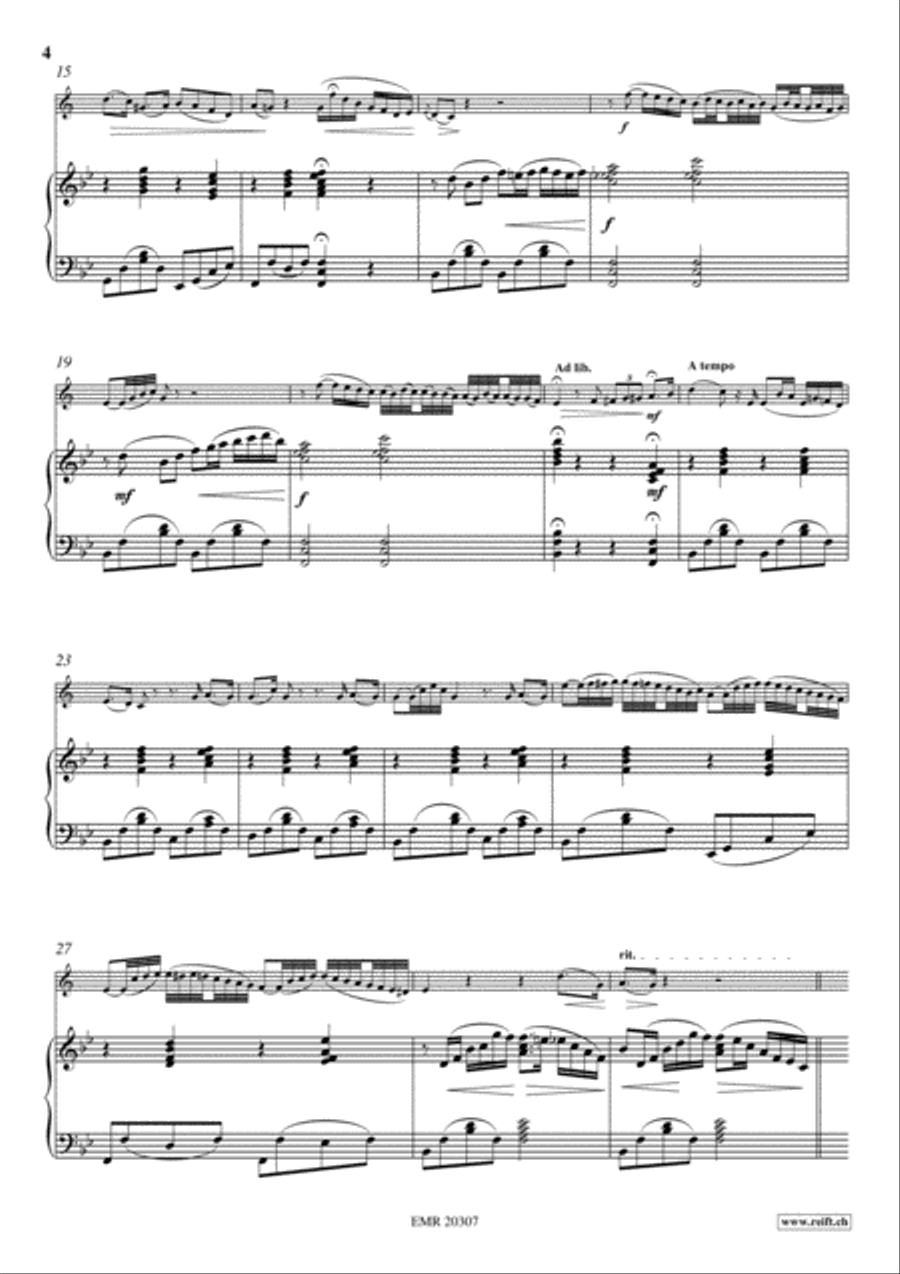 Fantaisie and Variations Baritone Horn scores gallery preview page 4