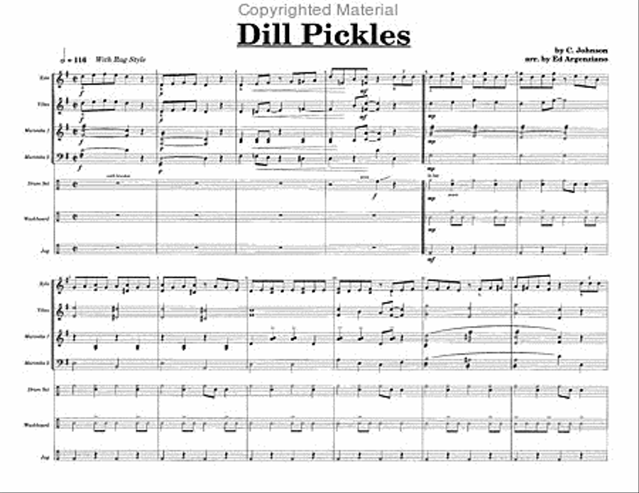 Dill Pickles Dill Pickles Percussion Ensemble scores gallery preview page 2