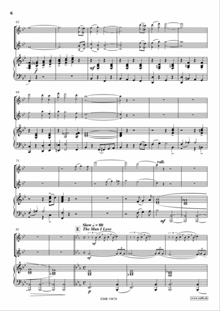 Gershwin Fantasy Violin scores gallery preview page 7