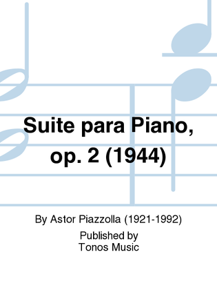Book cover for Suite para Piano, op. 2 (1944)