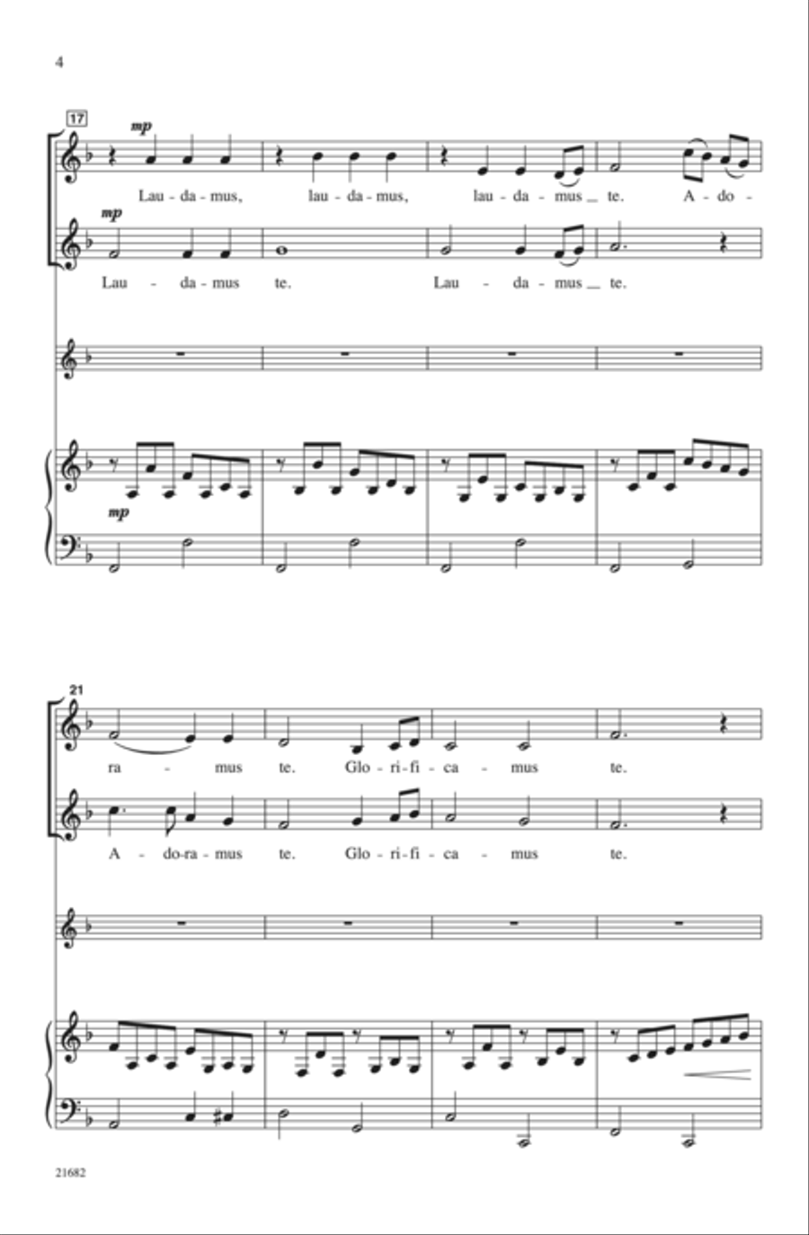 Laudamus Canon Laudamus Canon Choir scores gallery preview page 3