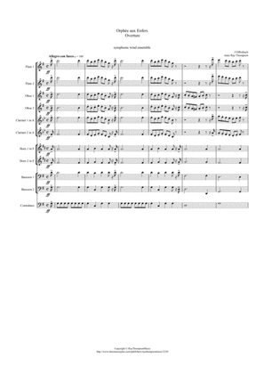Book cover for Offenbach: Orphée aux Enfers  Overture - symphonic wind ensemble