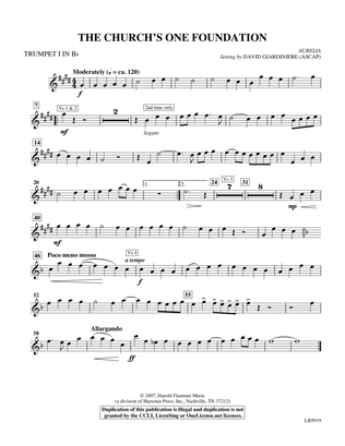 The Church's One Foundation (arr. David Giardiniere) - Bb Trumpet 1