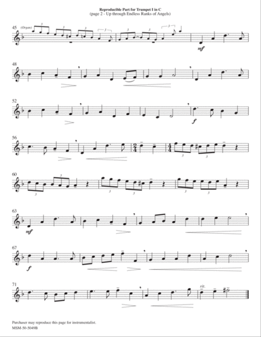 Up Through Endless Ranks of Angels Choir scores gallery preview page 2