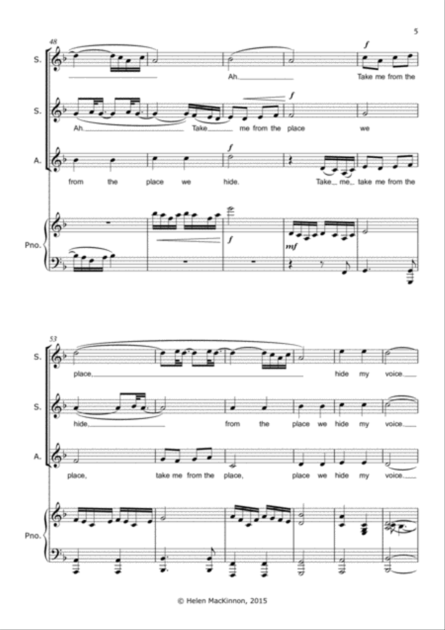 My Voice SSA scores gallery preview page 6