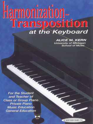Book cover for Harmonization-Transposition at the Keyboard
