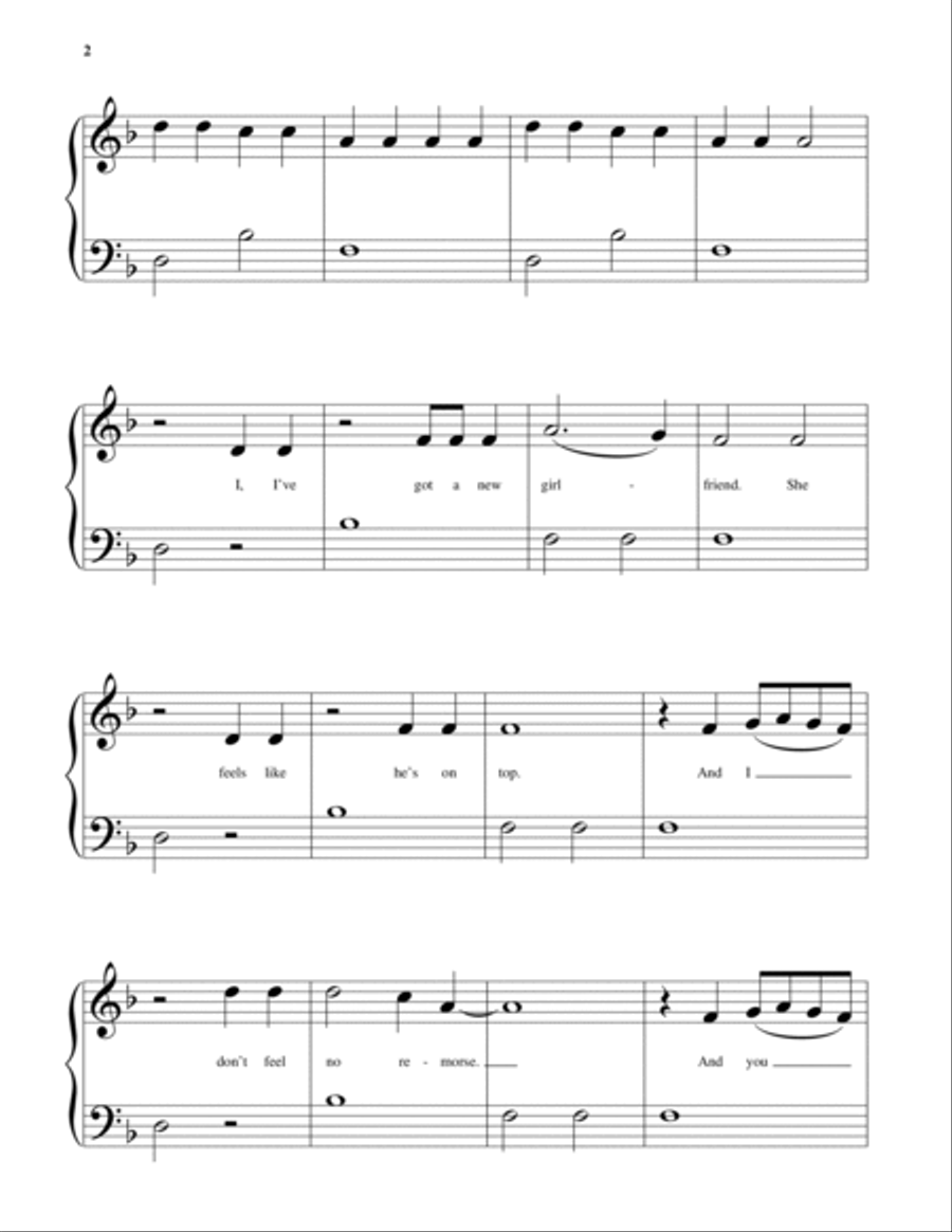 Ophelia Piano Solo scores gallery preview page 2