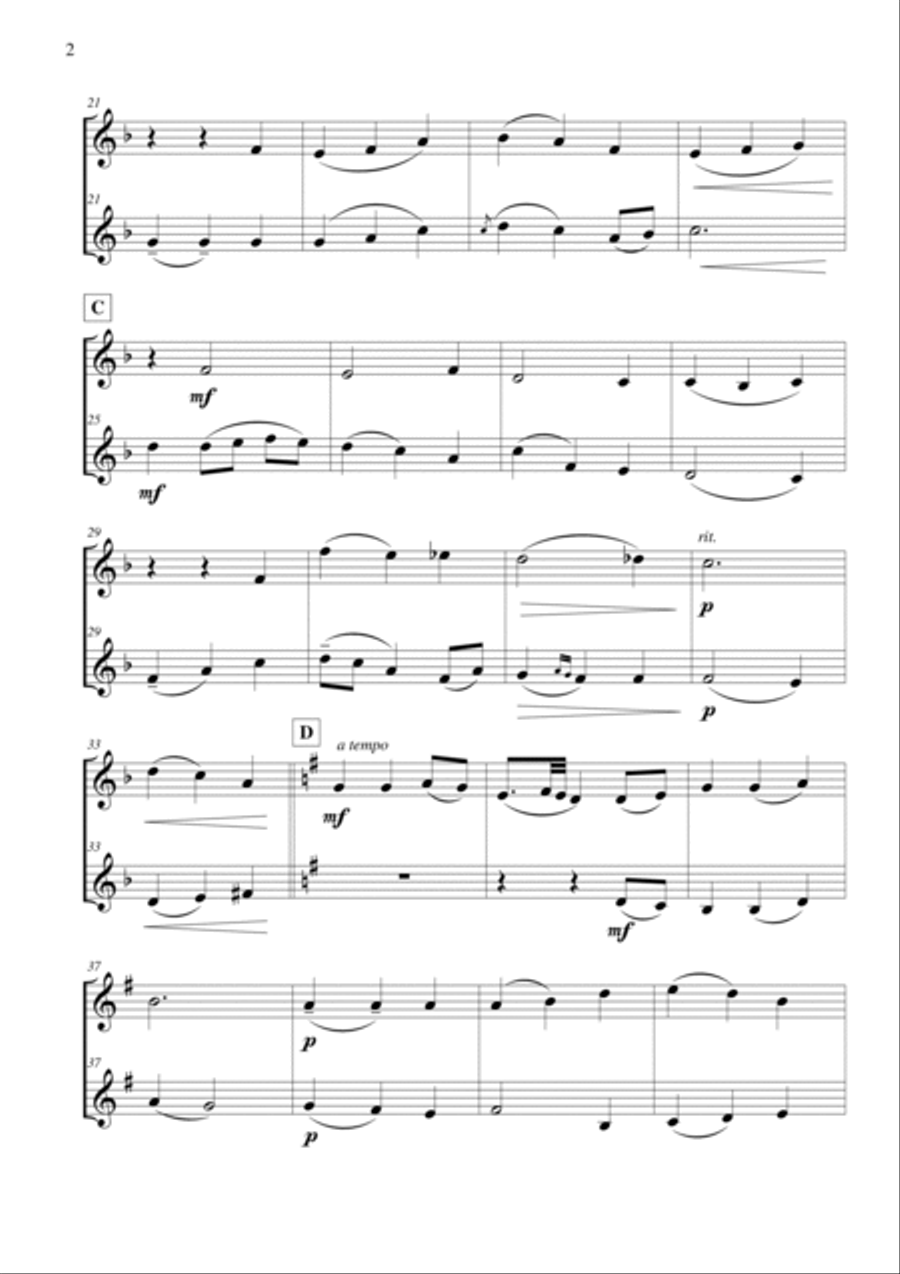 Be Thou My Vision Be Thou My Vision Clarinet Duet scores gallery preview page 3