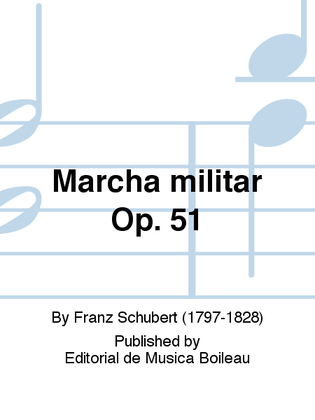 Book cover for Marcha militar Op. 51