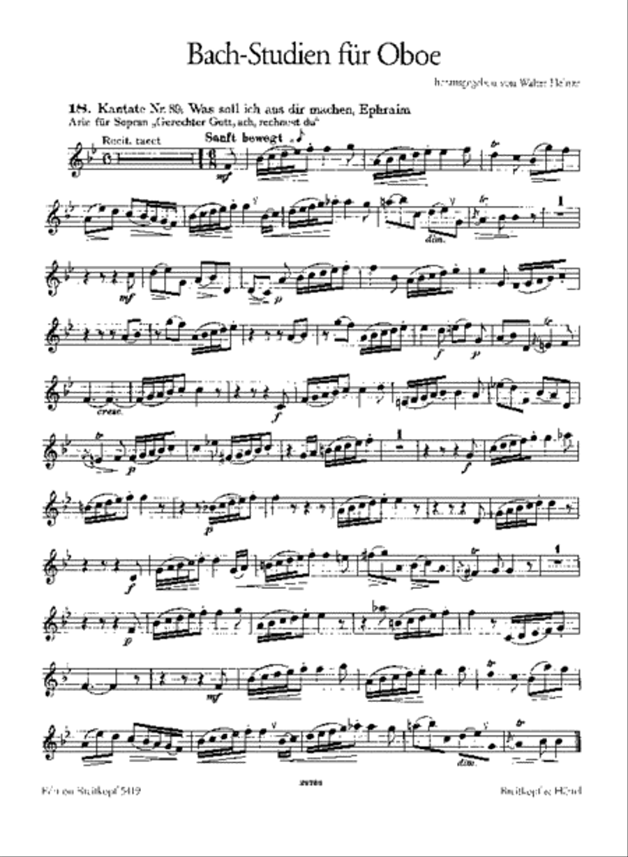 Bach-Studies for Oboe Oboe Solo scores gallery preview page 2