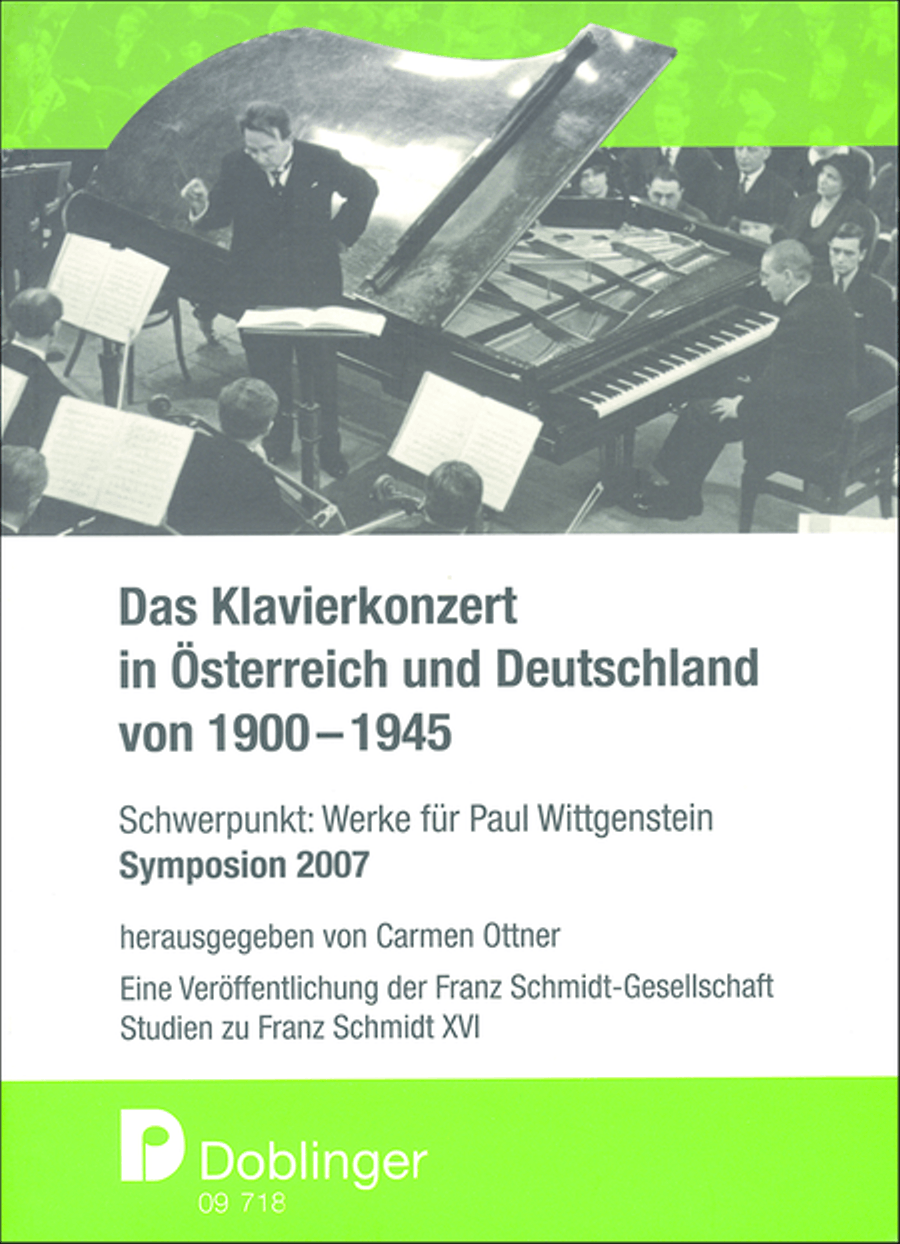 Das Klavierkonzert in Osterreich und Deutschland von 1900-1945 Piano scores gallery preview page 1