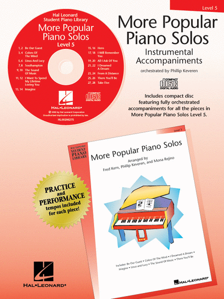 More Popular Piano Solos - Level 5 - CD