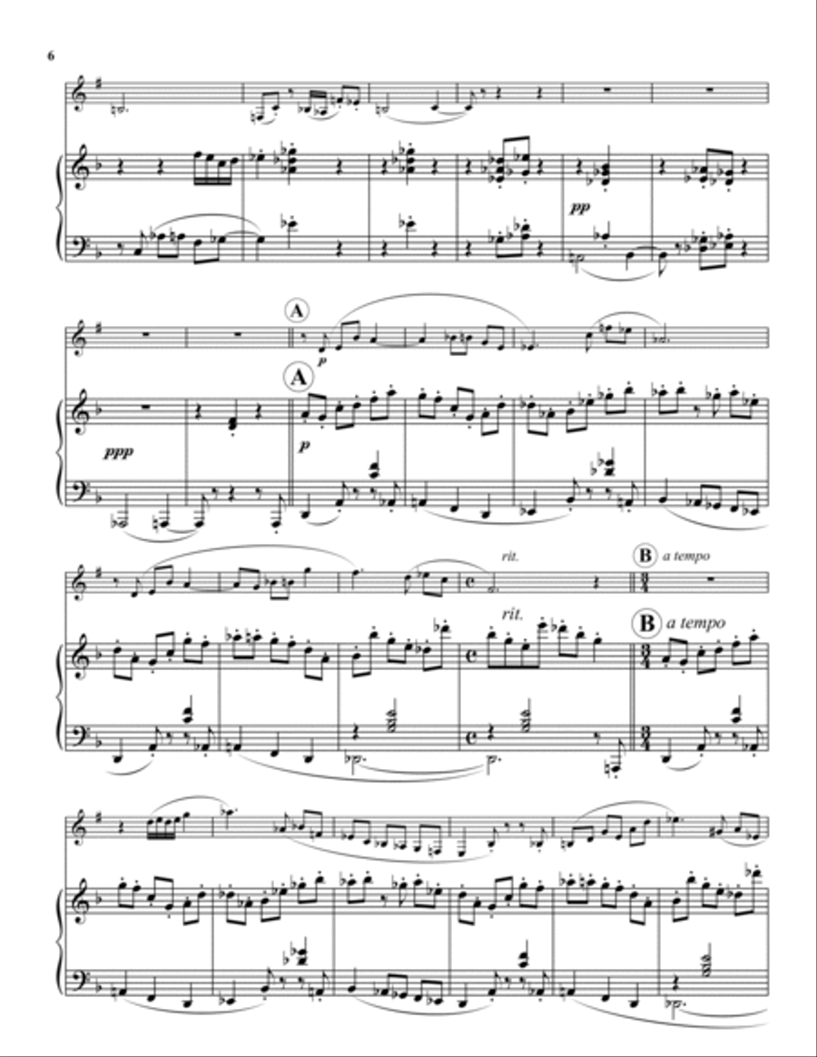 Concerto for Bass Clarinet Bass Clarinet scores gallery preview page 6
