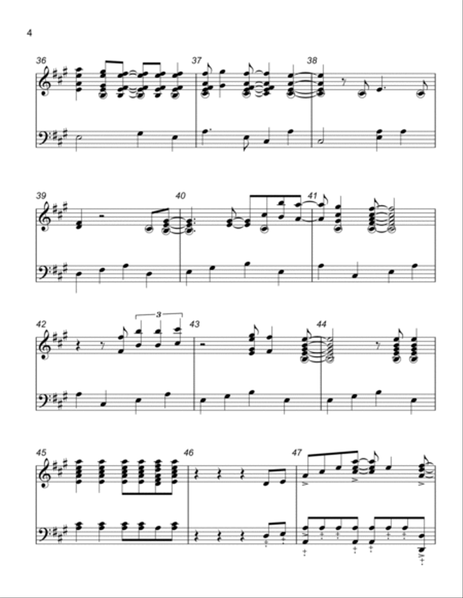 Welcome To Rosas - Score Only Handbell Choir scores gallery preview page 4