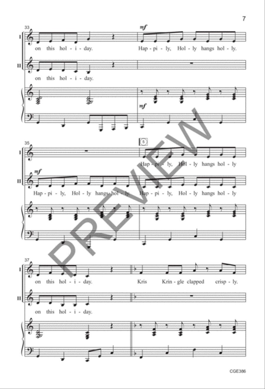 A Tongue Twister Holiday (Two-part) 2-Part scores gallery preview page 7