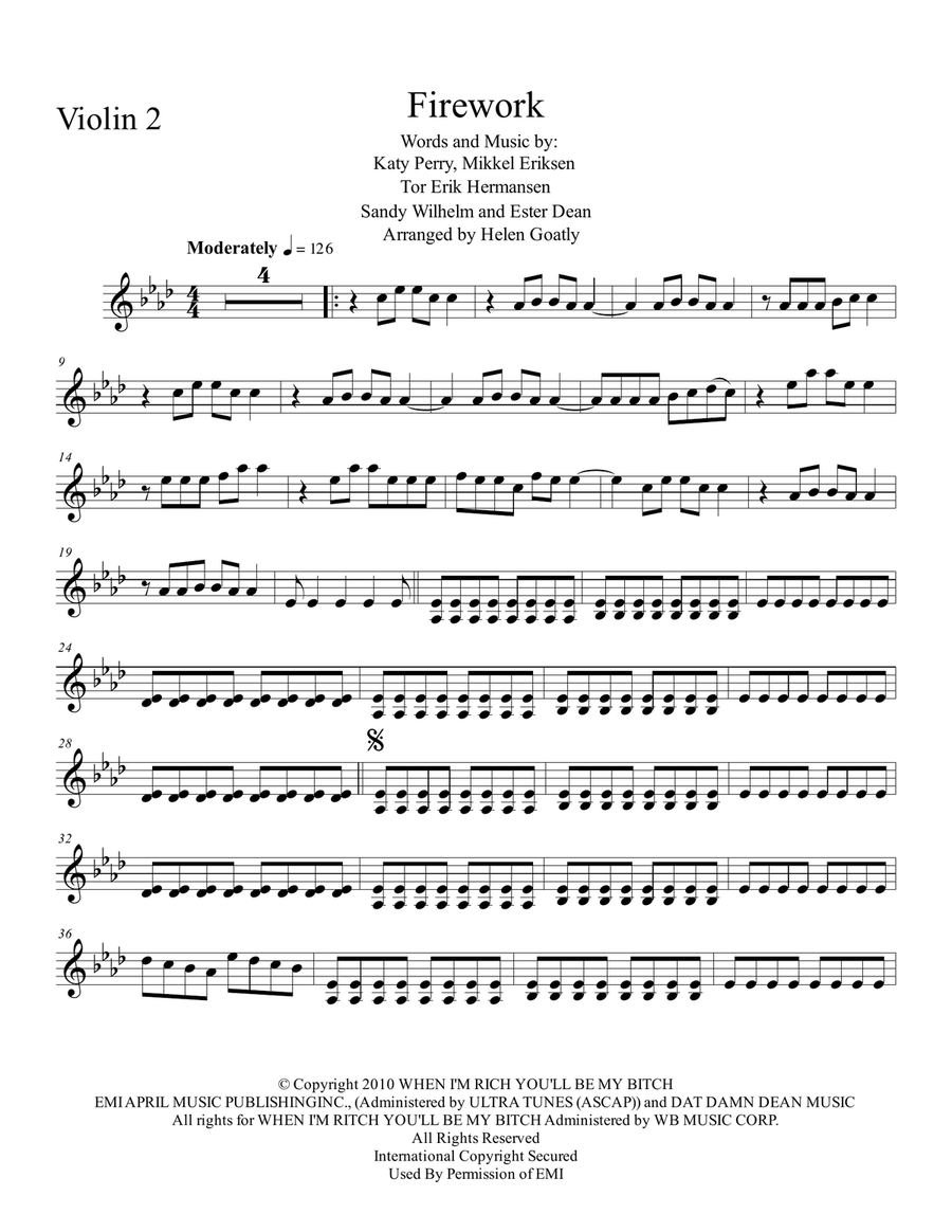 Firework Firework String Quartet scores gallery preview page 3