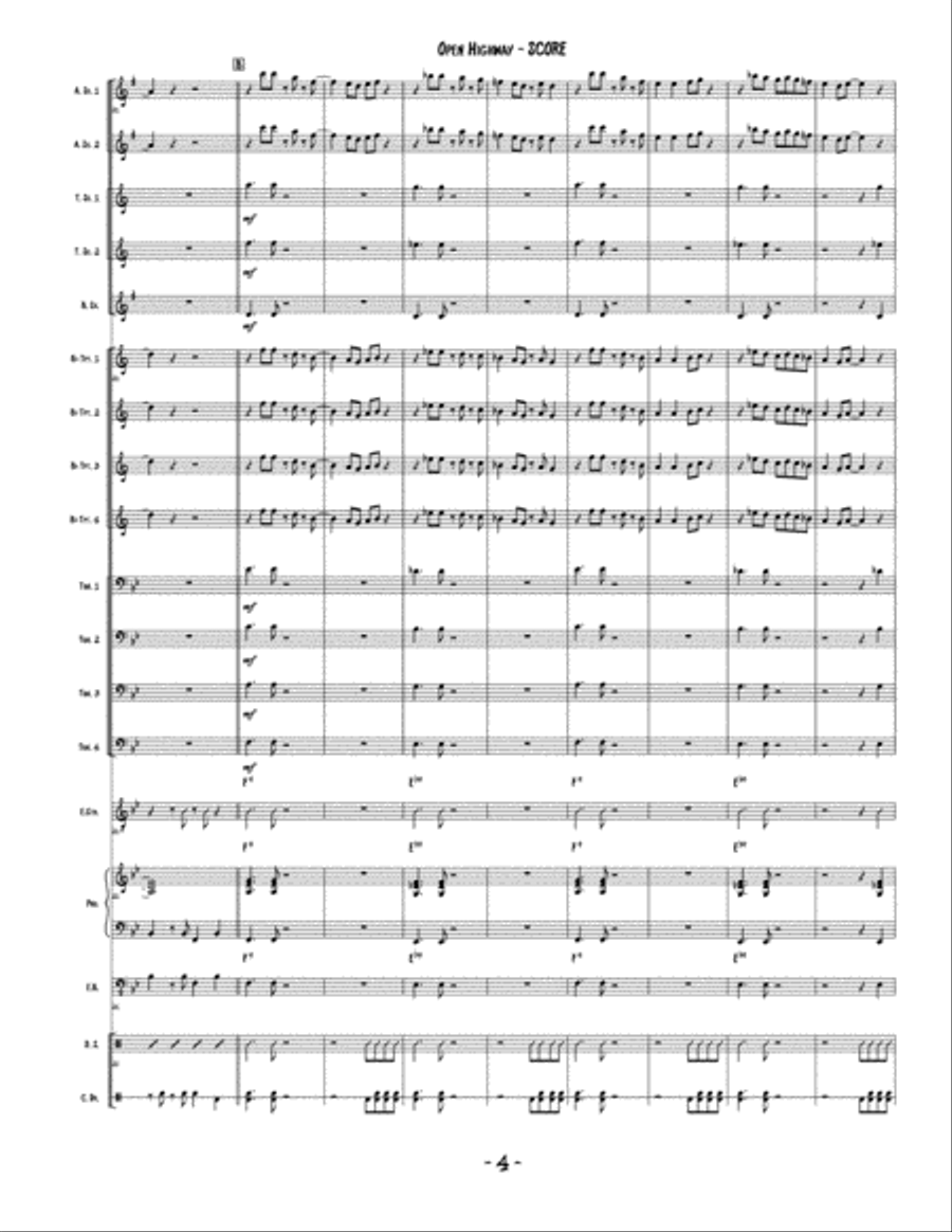 Open Highway Jazz Ensemble scores gallery preview page 5