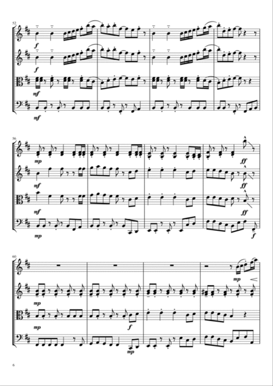 Rasputin Rasputin String Quartet scores gallery preview page 6